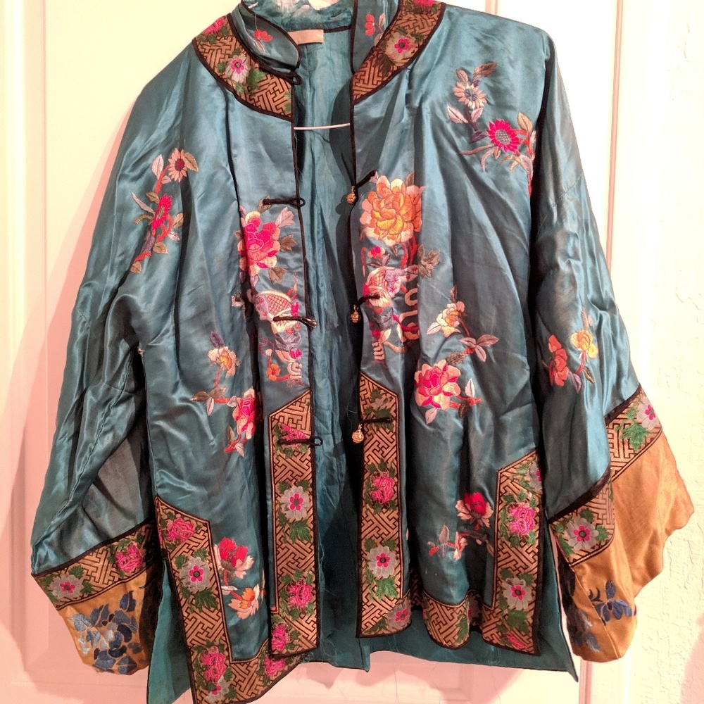 Vintage silk Chinese brocade jacket